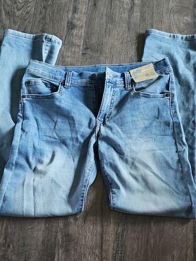 NWT Thereabouts jeans Women's Slim Straight Adjustable Waist Size 14 Flex Knit